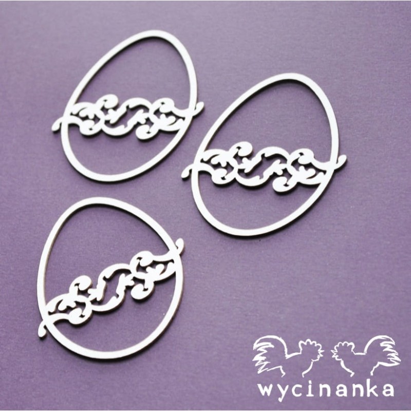 Kartoninė formelė "A little bit of swirl kiaušiniai nr. 2" 3 vnt