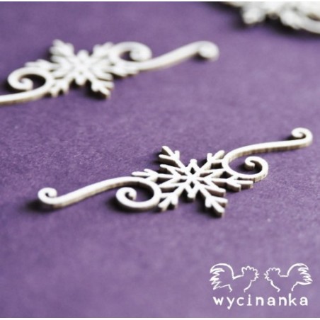 Kartoninė formelė "Snowy Evening: snaigės nr. 1" 8 vnt