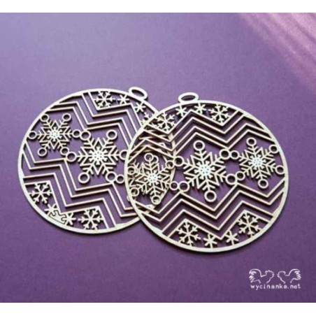 Kartoninė formelė " Scandinavian baubles" 2 vnt