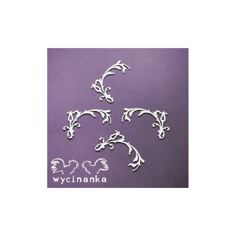 Kartoninė formelė "Sublety" ornamentas nr. 2" 4 vnt