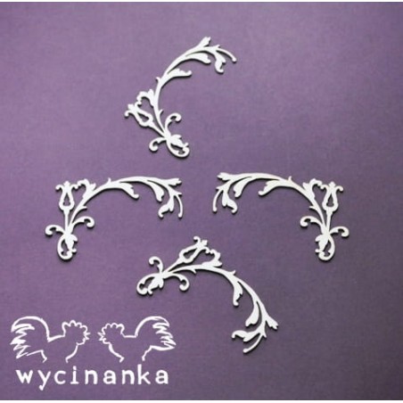 Kartoninė formelė "Sublety" ornamentas nr. 2" 4 vnt