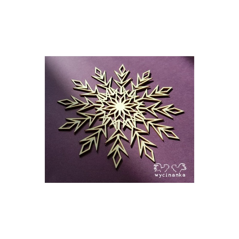 Kartoninė formelė "Set of 3D snowflakes" 3 vnt