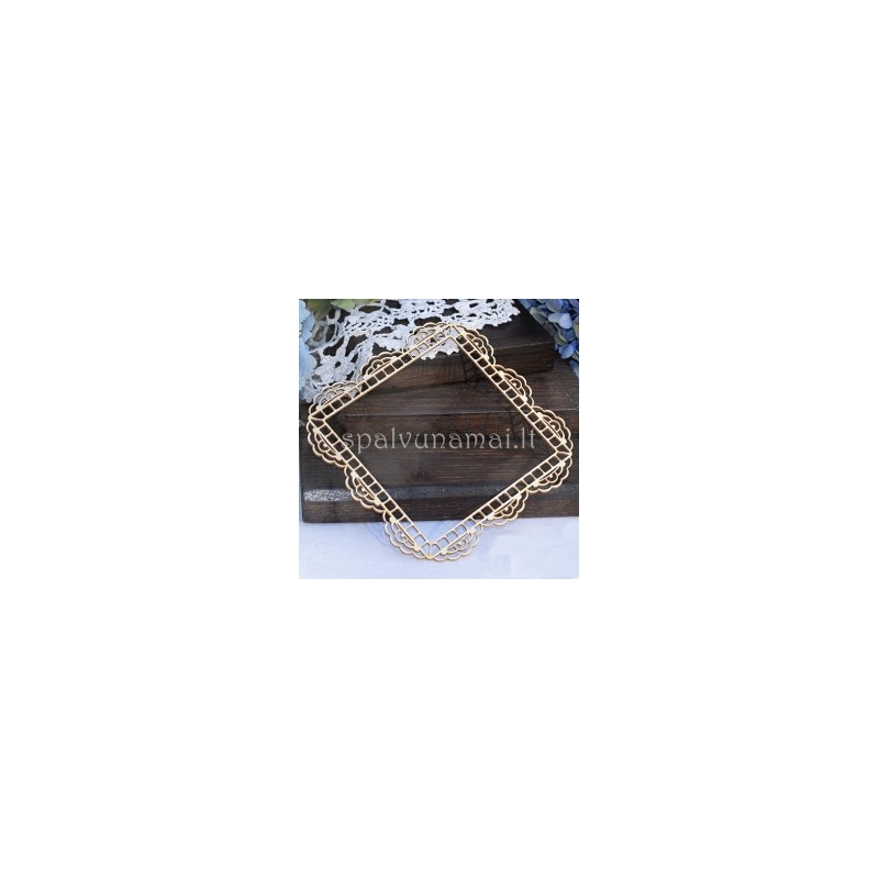 Kartoninė formelė "Lace: rėmelis kvadratinis"