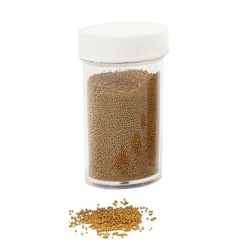 Mini stiklo karoliukai gold, 3x15g