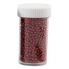Mini stiklo karoliukai red, 3x15g