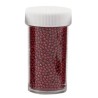 Mini stiklo karoliukai red 1,5mm, 15g