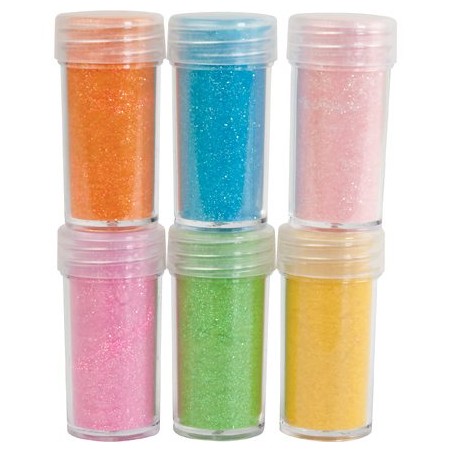 Aksominiai birūs milteliai "Assorti-3", 6vnt.