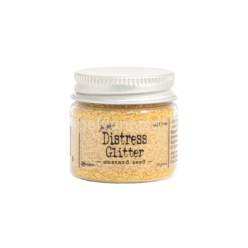 Birūs blizgučiai "Tim Holtz Distress glitter: Mustard seed"