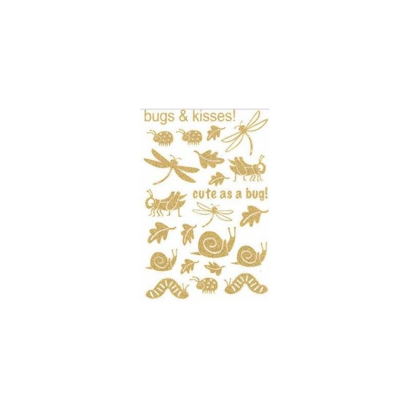 Nutrinami lipdukai "Insects Gold"