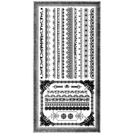 Nutrinami lipdukai "Frame Trim Black"