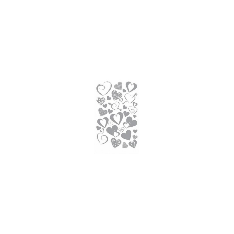Nutrinami lipdukai "Heart Silver"