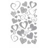 Nutrinami lipdukai "Heart Silver"