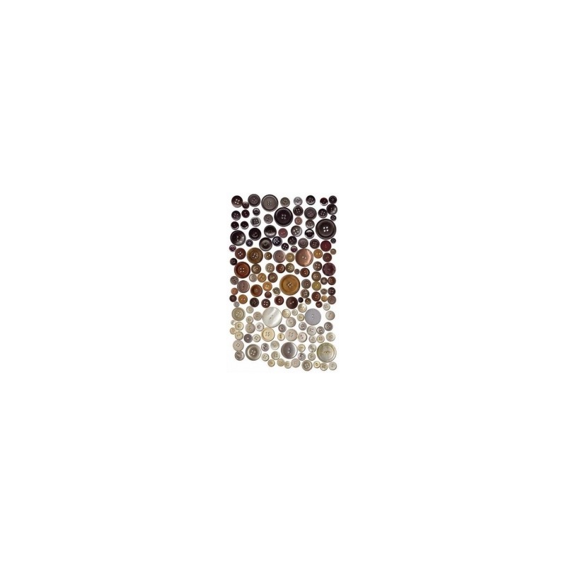 Nutrinami lipdukai "Earthtone Buttons"