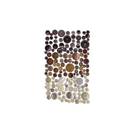 Nutrinami lipdukai "Earthtone Buttons"