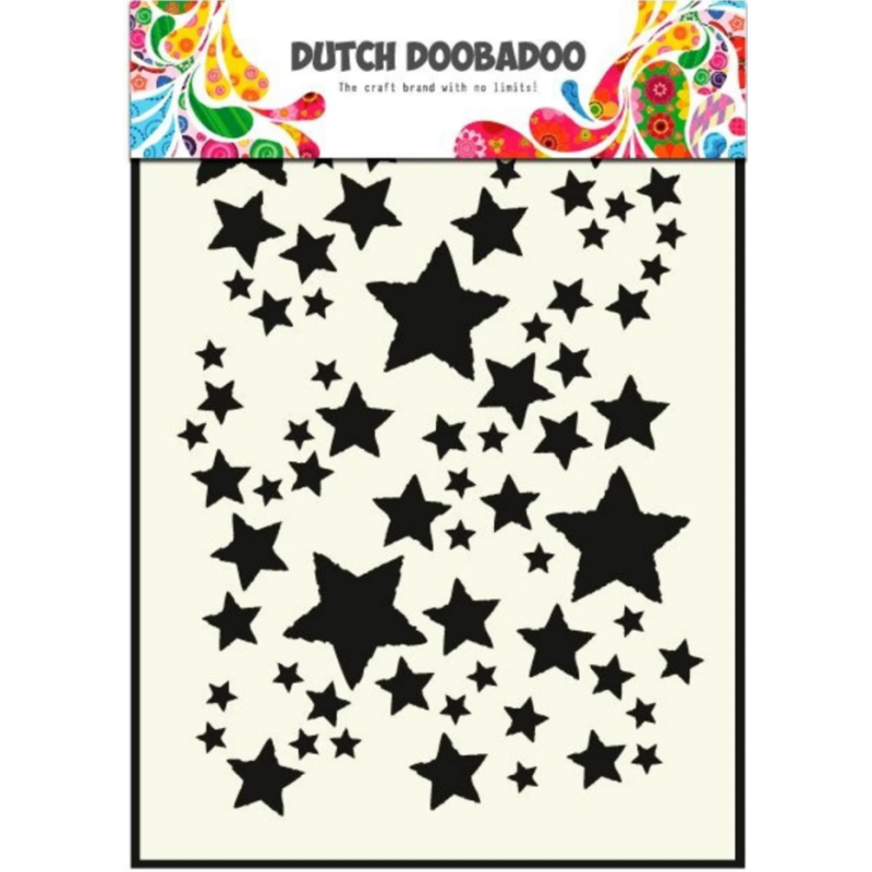 Plastikinis trafaretas "Stars" A5