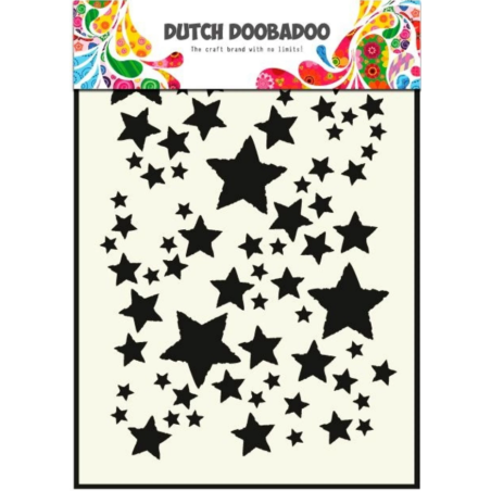 Plastikinis trafaretas "Stars" A5