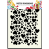Plastikinis trafaretas "Hearts" A5