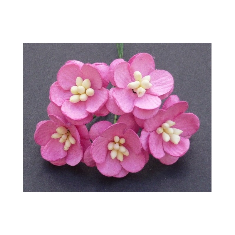 Popierinės gėlės "Cherry Blossom Deep Pink'', 5vnt.