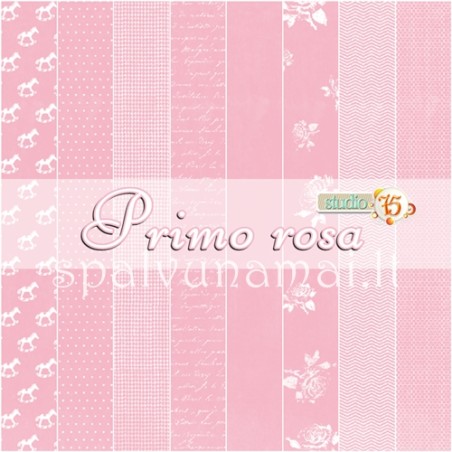 Popieriaus rinkinys "Prima Rosa", 15x15cm, 24 lapai