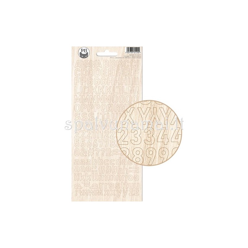 Lipdukai "Alphabet sticker sheet Baby Joy 01"