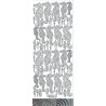 Peel-off lipdukai "Sea Horses Silver"