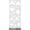 Peel-off lipdukai "Play Cards Silver Glitter"