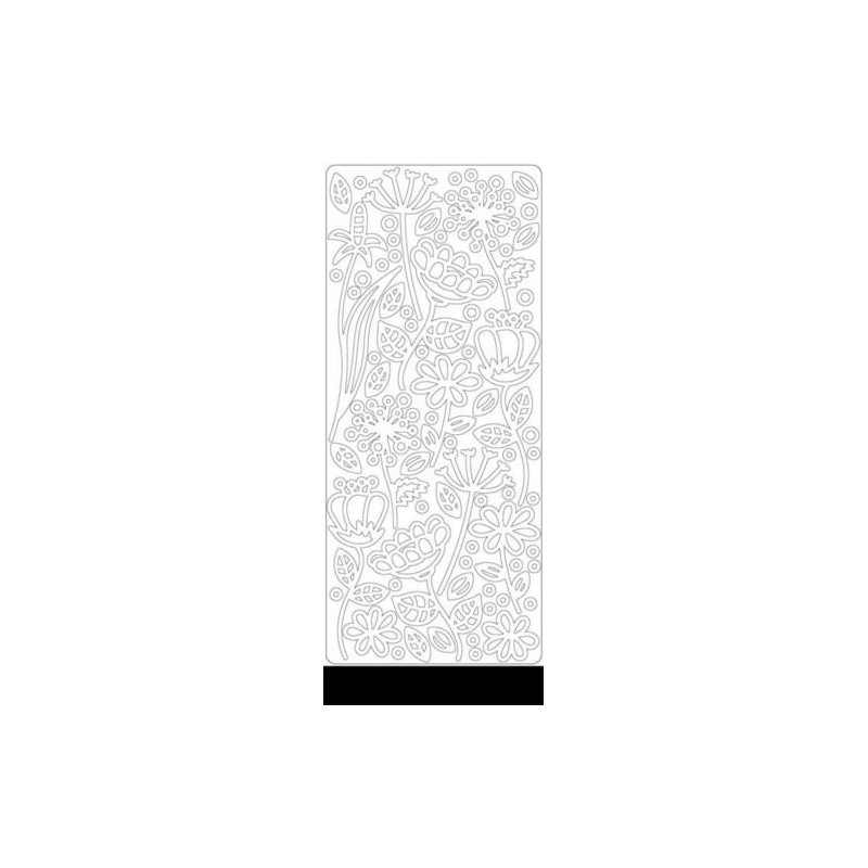 Peel-off lipdukai "Deco Flowers Black"