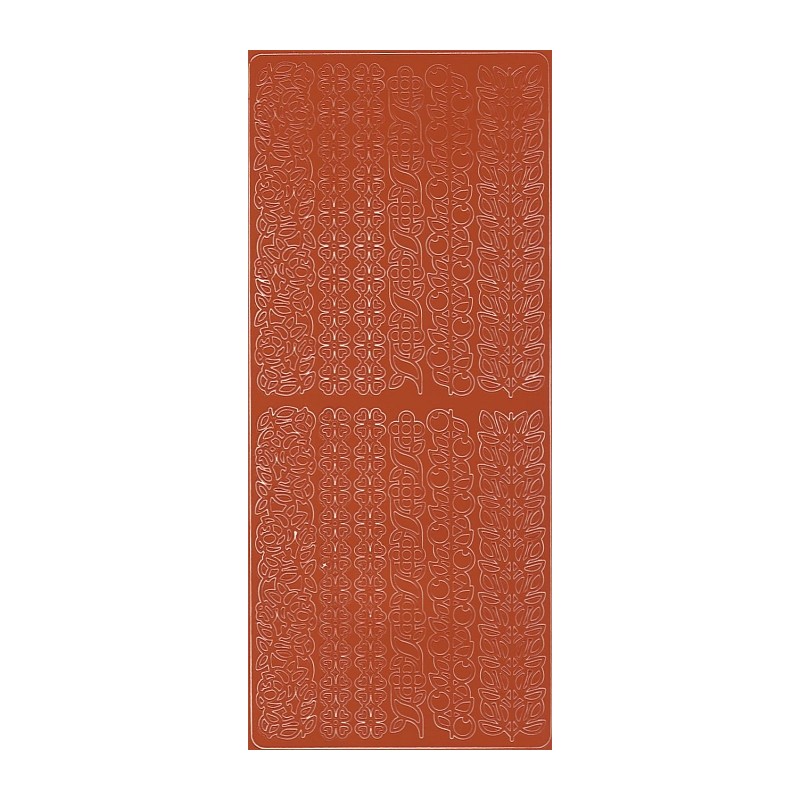 Peel-off lipdukai "Folk Borders Brown"