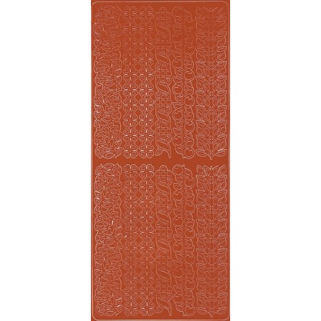 Peel-off lipdukai "Folk Borders Brown"