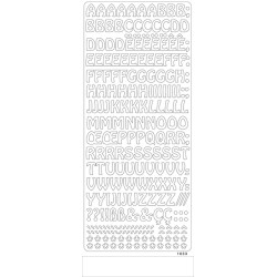 Peel-off lipdukai "Alphabet White"