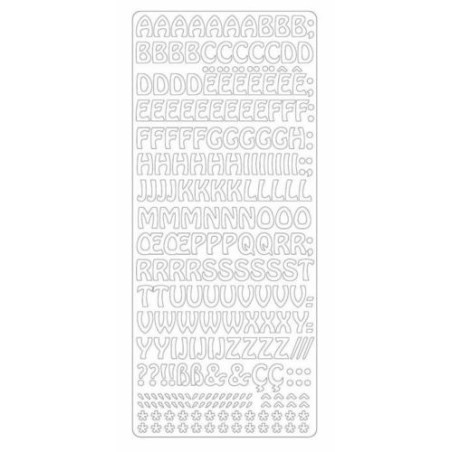 Peel-off lipdukai "Alphabet Gold"