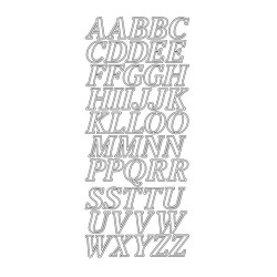 Peel-off lipdukai "Contour Alphabet Gold"