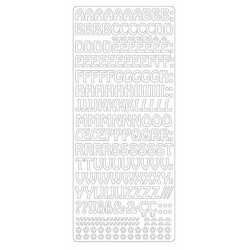 Peel-off lipdukai "Alphabet Silver"