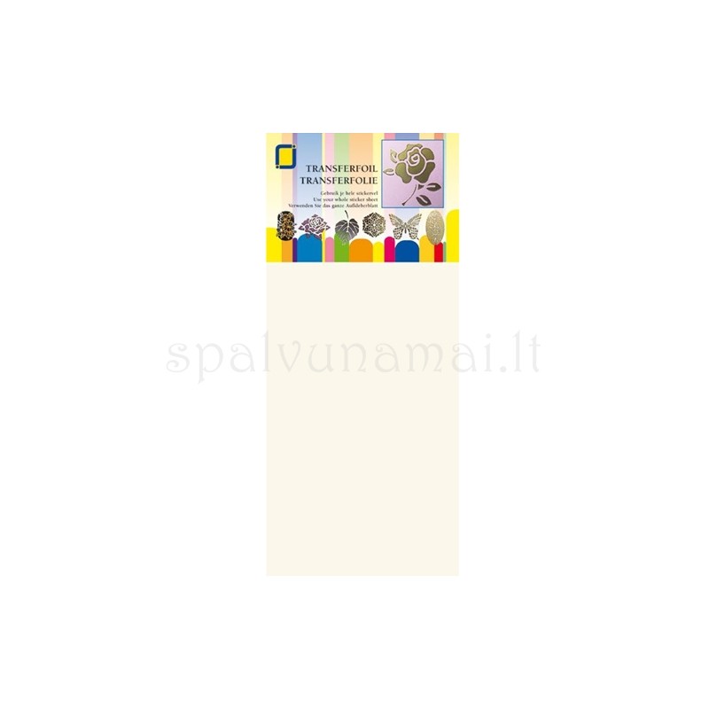Lipnus popierius Peel-off lipdukų perkėlimui "Transferfoil", 10x23cm, 4vnt.