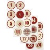 Lipdukai "Christmas calendar", 24vnt.