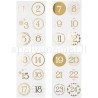 Lipdukai "Christmas Calendar numbers", 24vnt.