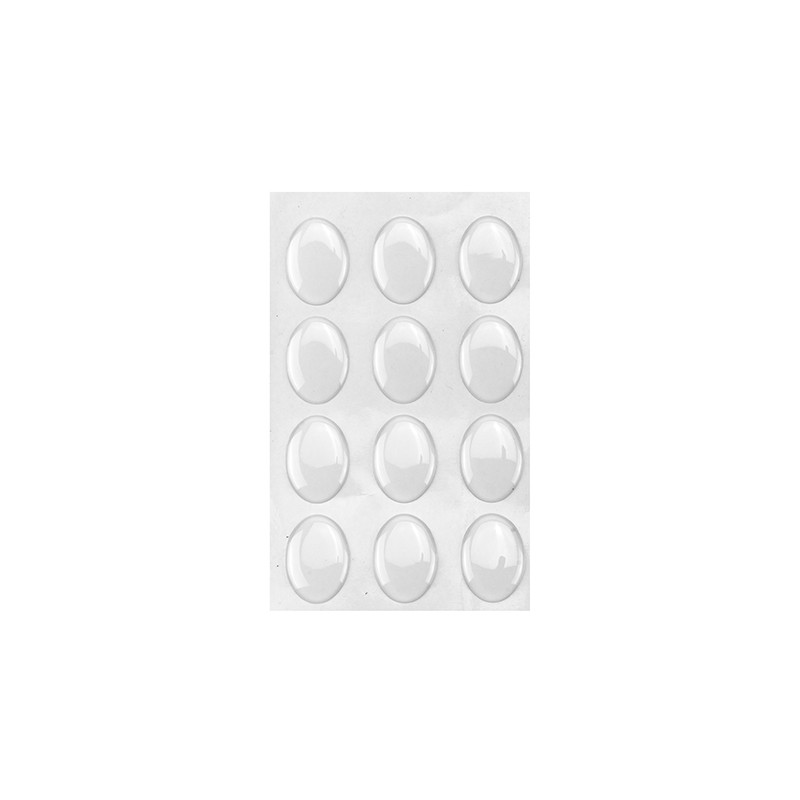 Skaidraus plastiko kabošonas, 25x18 mm