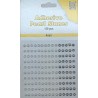 Pusiniai perliukai priklijuojami "Nellie‘s Choice Adhesive pearls 4 mm White-Ivory-Silver", 150vnt.