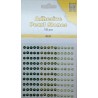 Pusiniai perliukai priklijuojami "Nellie‘s Choice Adhesive pearls 4 mm Green", 150vnt.