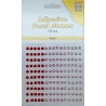 Pusiniai perliukai priklijuojami "Nellie‘s Choice Adhesive pearls 4 mm Red - Pink", 150vnt.