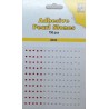 Pusiniai perliukai priklijuojami "Nellie‘s Choice Adhesive pearls 2 mm Red - Pink", 150vnt.