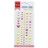 Priklijuojamos emalės detalės "Enamel Dots: Baby Pink", 72vnt.