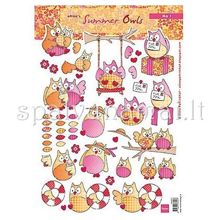 Lapas su paveikslėliais "Summer owls 1"