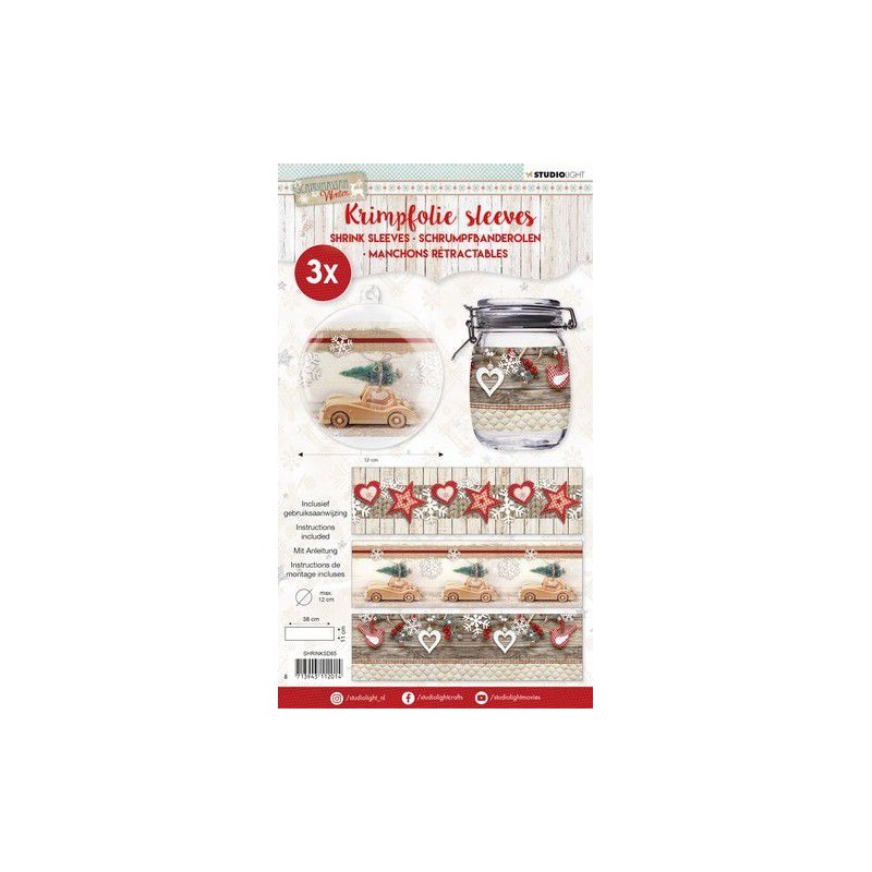 Lipni juostelė "Shrink Foil 380x110 mm Scandinavian winter"