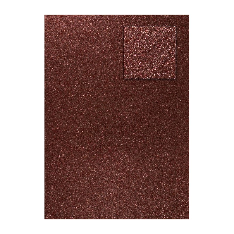 A4 kartonas su blizgesiu "Glitter Dark Coffee"