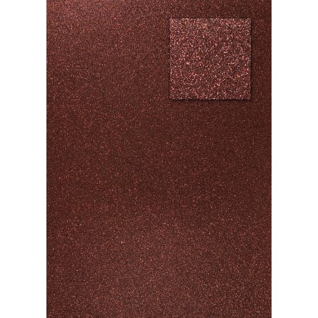 A4 kartonas su blizgesiu "Glitter Dark Coffee"