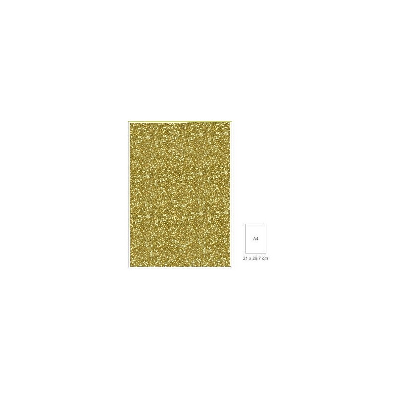 A4 popierius su blizgesiu "Glitter Gold"