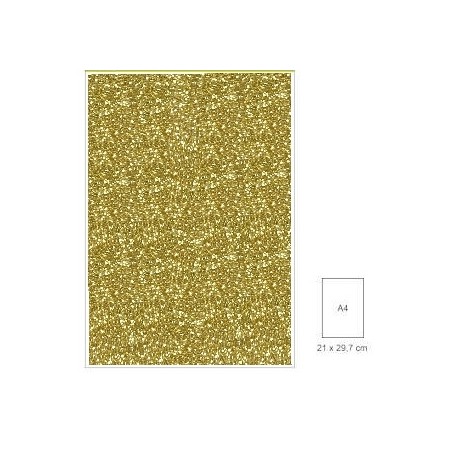 A4 popierius su blizgesiu "Glitter Gold"
