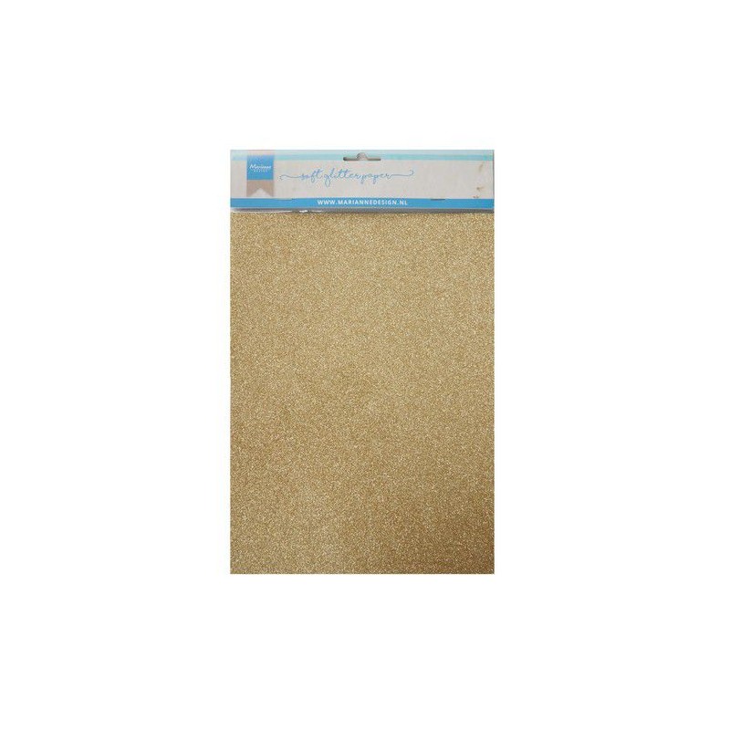Popierius su blizgesiu "Soft Glitter paper Gold A4" 1 vnt