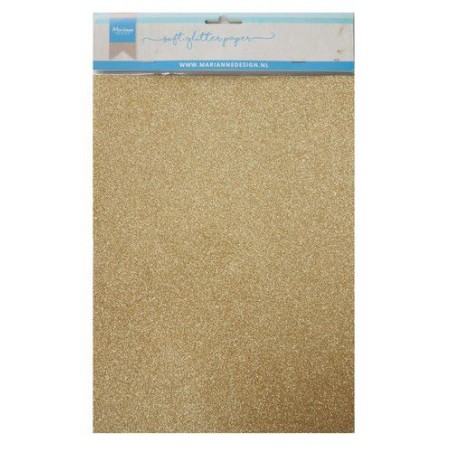 Popierius su blizgesiu "Soft Glitter paper Gold A4" 1 vnt